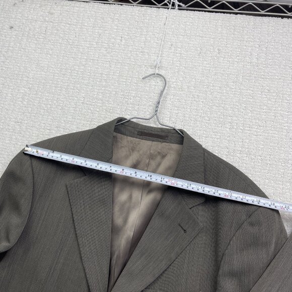 HUGO BOSS Jacket Blazer Einstein's / Omega 52 EU Grey / Green Sports Coat Wool - Picture 8 of 16